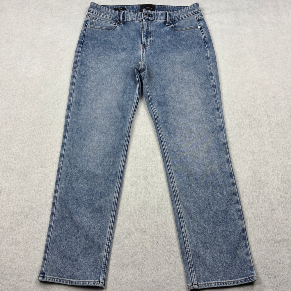 White House Black Market Jeans Womens 6S Blue Mid Rise Slim Stretch Denim Pants
